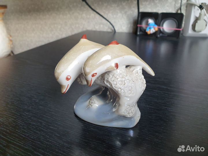 Статуэтка фарфор Дельфины СССР