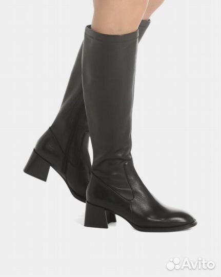 Сапоги кожаные женские 38