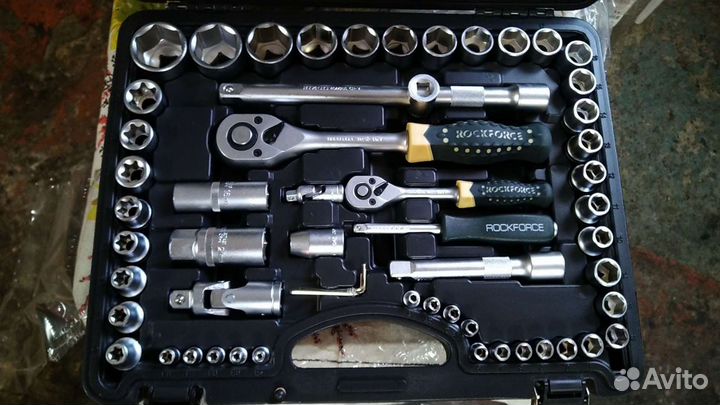Инструмент торцевые головки RockForce 108 пр