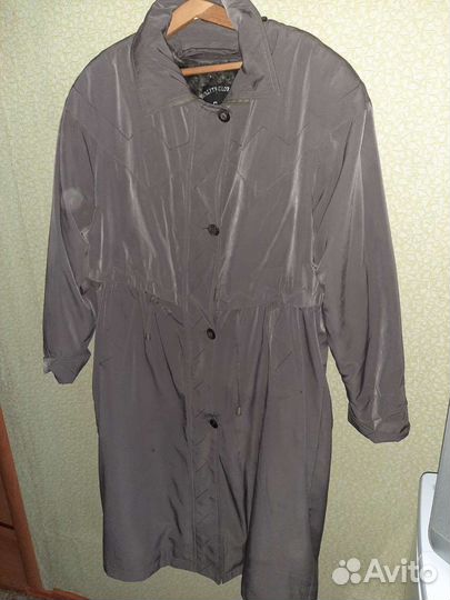 Плащ кожаный