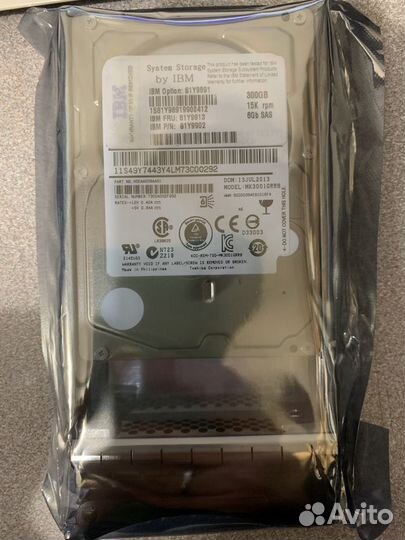Жесткий диск IBM 300Gb 15K SAS 2.5 81Y9913