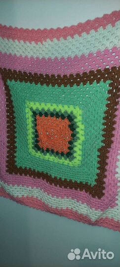 Плед детский вязаный ручная работа