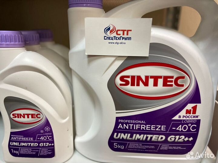 Антифриз Sintec Unlimited G12++ 5кг