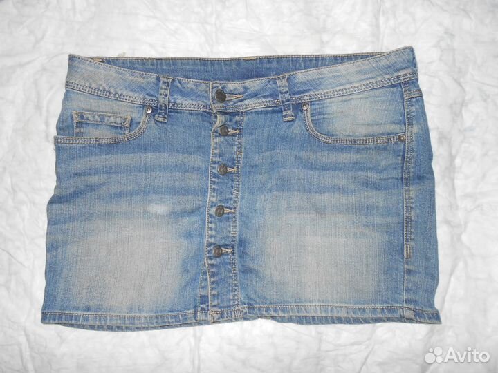 Юбка джинсовая размер 46
