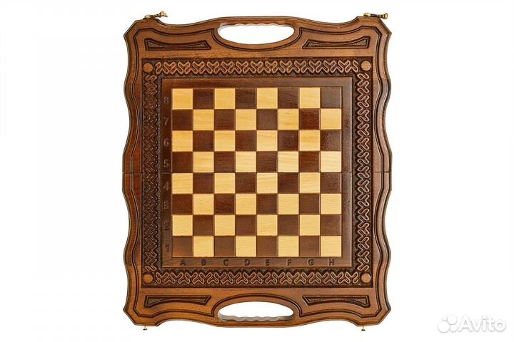 Шахматы и нарды резные Валенсия 40 х 46 см бук Армения 62531