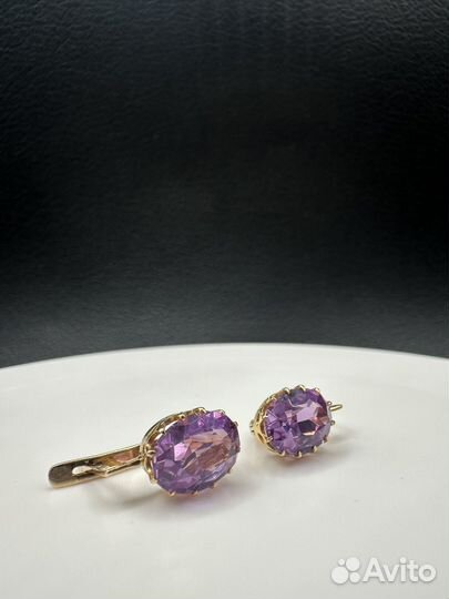 Золотые серьги СССР 583 пробы