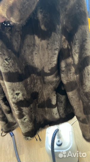 Шуба норковая 42 44 бу с капюшоном
