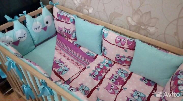 Бортики и балдахин в кроватку