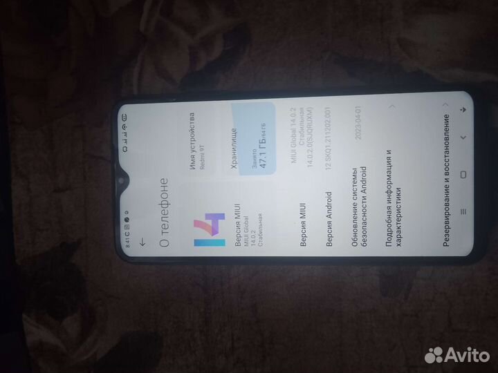 Телефон Xiaomi redmi note 9t