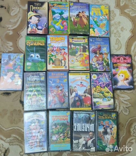 Видеокассеты vhs лицензия мультфильмы и фильмы