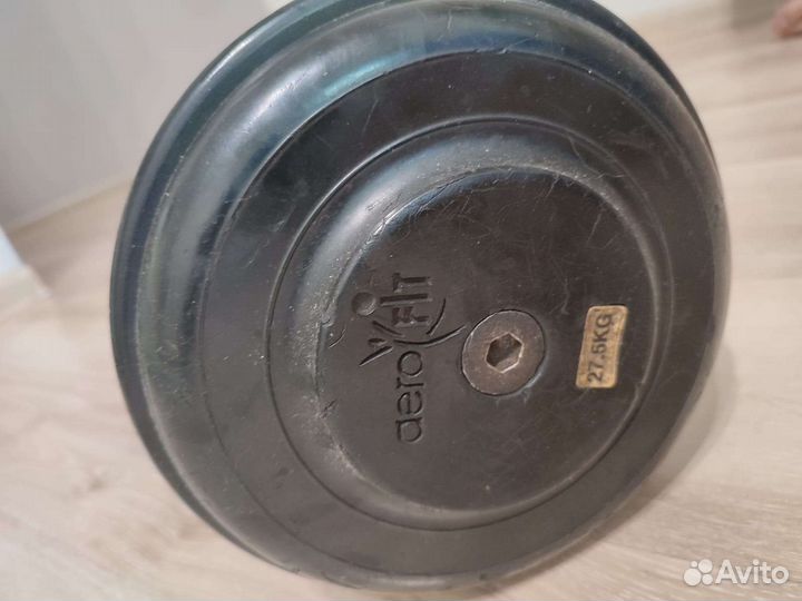 Гантели разборные 27.5 кг прорезанные