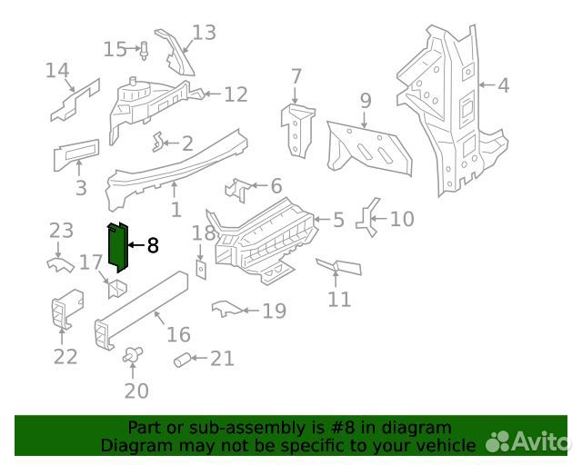Porsche Cayenne 3 суппорт передний левый новый