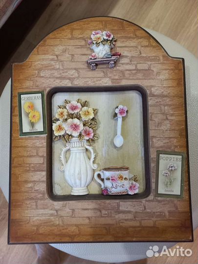 Ключница настенная из дерева