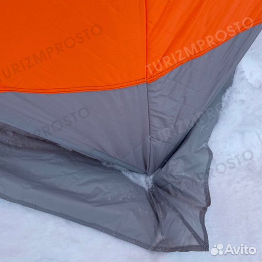 Зимняя палатка куб трехслойная