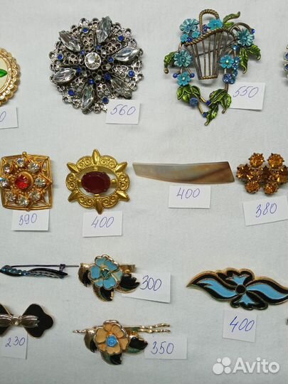 Брошь, броши винтажные