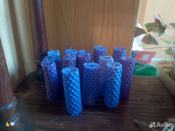 Свечи восковые медовые ручной работы