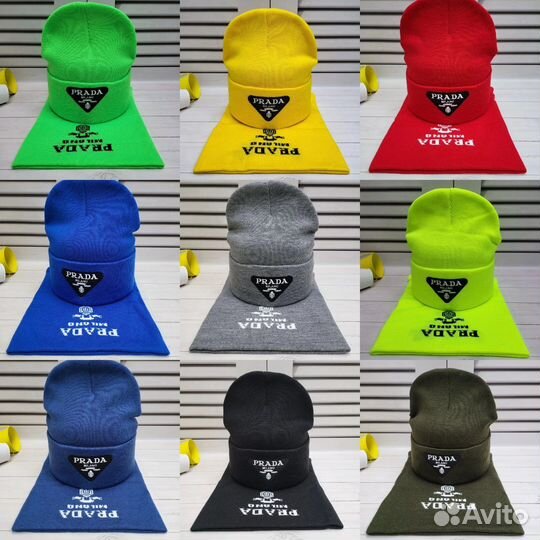 Шапки на осень/еврозиму, двойные, +снуд