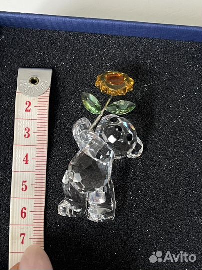 Swarovski фигурка мишка с подсолнухом