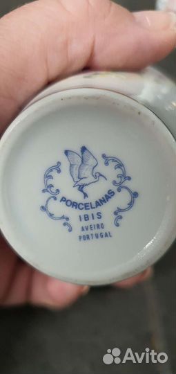 2 вазы винтаж 20 век фарфор Португалия