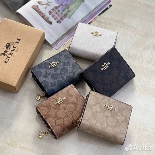 Кошелек женский coach кожа