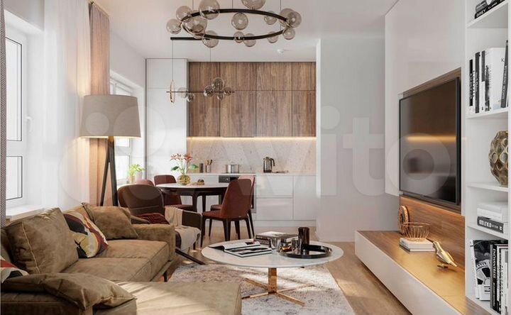 2-к. квартира, 54,4 м², 5/10 эт.