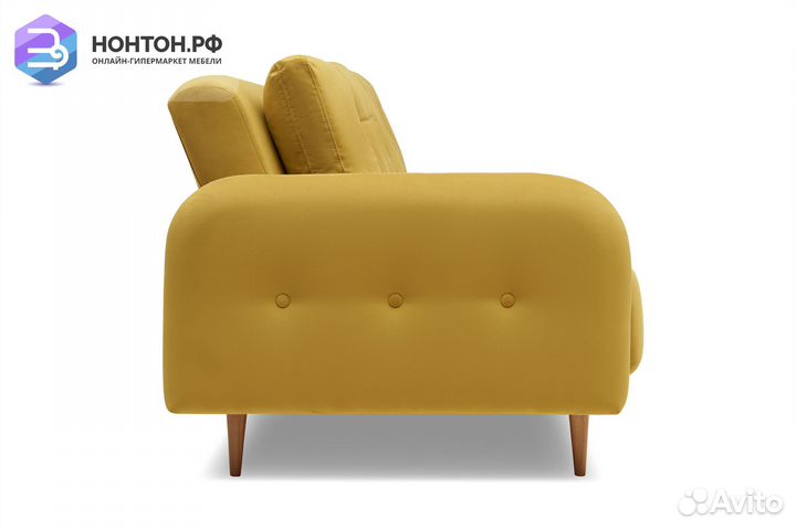 Диван книжка Париж горчичный