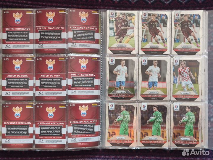 Базовые карты Panini Чемпионат Европы 2016. Prizm