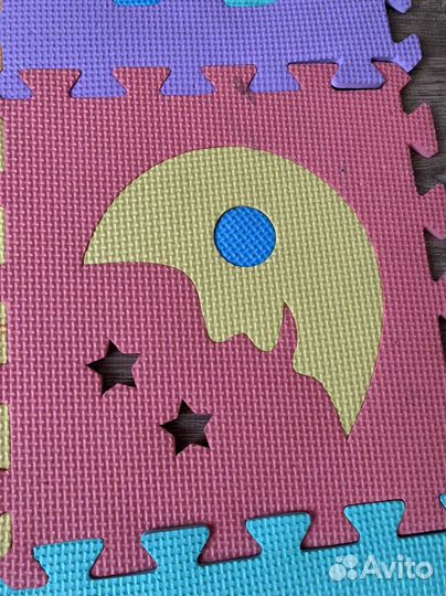 Развивающий коврик пазл мягкий