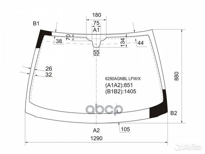 Стекло лобовое (Все типы кузова) Opel Corsa 00