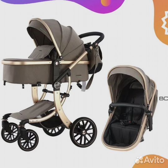 Коляска трансформер 2в1 Luxmom