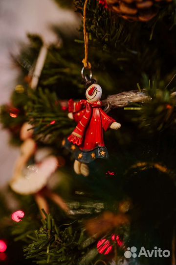 Елочная игрушка снеговик