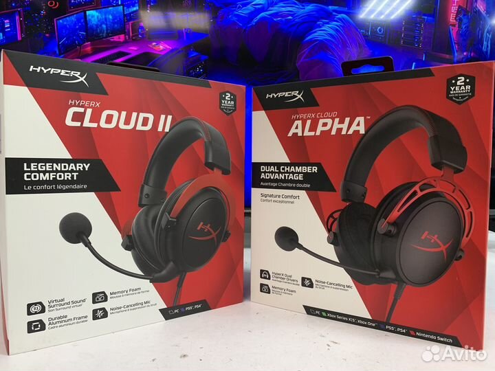 Игровые наушники hyperx