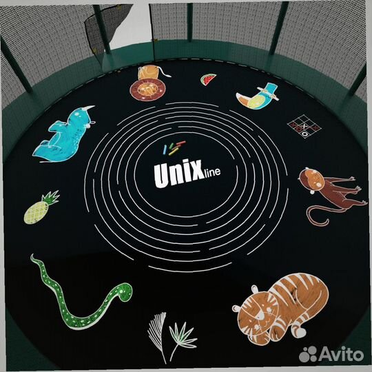 Батут unix line supreme game 16 ft (green)