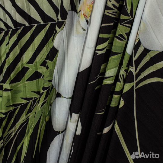 Ткань гофре принт