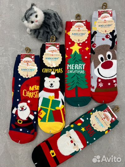 Новогодние носки