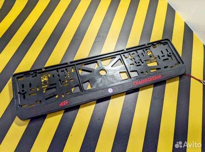 Номерная рамка c вашим логотипом и дизайном