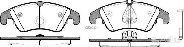 1304 10 8K0698151 колодки дисковые п Audi A4