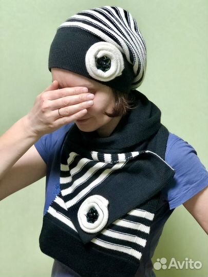 Берет шапка и шарф