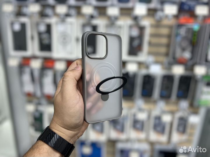 Чехол для Apple iPhone 15 ProMax MagSafe подставка