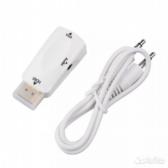 Видео переходник hdmi на VGA + jack 3,5 VHC-1