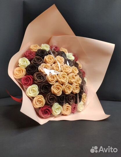 Шоколадные Розы - 51 шт в Букете