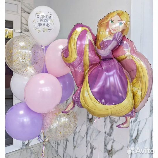 Воздушные шары Рапунсель