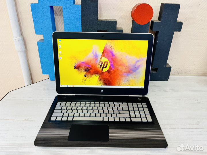 Игровой ноутбук HP core i7-7700 GTX 1050