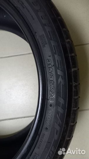 Bridgestone Dueler H/P Sport RFT 275/40 R20 и 315/35 R20 106W