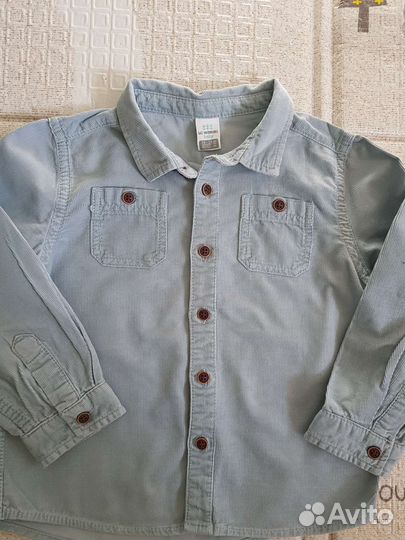 Вельветовая рубашка доя мальчика 92 размер