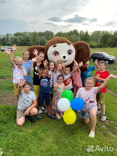 Чебурашка на праздник и аквагрим