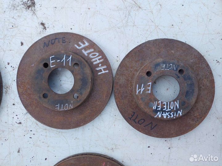 Диск тормозной на Ниссан ноте, Алмера н16, Алтима