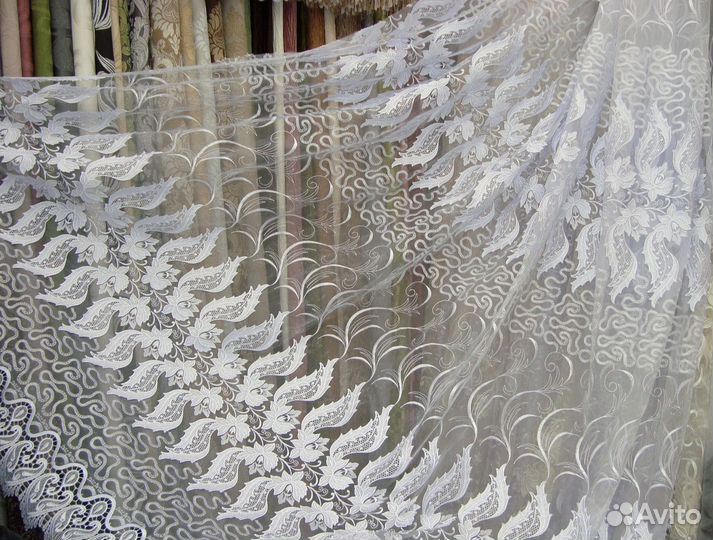 Микросетка с вышивкой, готовые комплекты