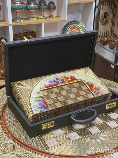 Шахматы-Нарды Хатам Иран Ручная Работа