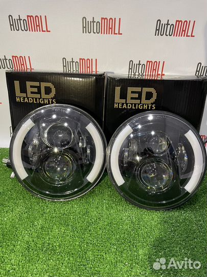 Передние LED фары на ваз 2121 Нива